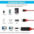 thumbnail image 3 of Adaptador de cable Lightning a HDMI rojo [certificado Apple MFi], 3 of 5