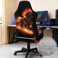 thumbnail image 4 of Xixirimido Gaming Chair Covers Stretch Removable Washable Computer Reclining Gaming Chair Protector Slipcovers with Armrest Covers, Horse Fire, 4 of 8