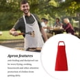 thumbnail image 4 of ziyahi Tablier de Cuisson pour Adultes, Ajustable, Réutilisable, Lavable, Rouge, 4 of 8