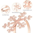 thumbnail image 4 of Amosfun 6 Pcs Christmas Snowflake Shaped Napkin Rings Party Dinning Table Setting Decoration (Rose Gold), 4 of 9