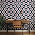 thumbnail image 3 of S4Sassy Modern Ikat Diamond Wallpaper- Purple Bohemian Wall Covering, 25"X 360" Self-Adhesive Textured Vinyl Walls Paper, Decorative Wallwrap, Easy Diy Walls Covering For Bedroom, Living Space, 3 of 9