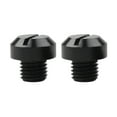 thumbnail image 2 of Miulika 2 Pcs M10x1.25 Rearview Mirrors Thread Hole Plug Screw Bolts - Black Positive, 2 of 8