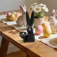 thumbnail image 5 of Spring Rabbits Easter Decoration, Vintage Gold Resin Bunny Decor Statue Large Rabbit Figurines Easter Table Centerpiece Decorative Bunny Sculpture Collectibles Gift for Home Indoor Decor Style 1, 5 of 8
