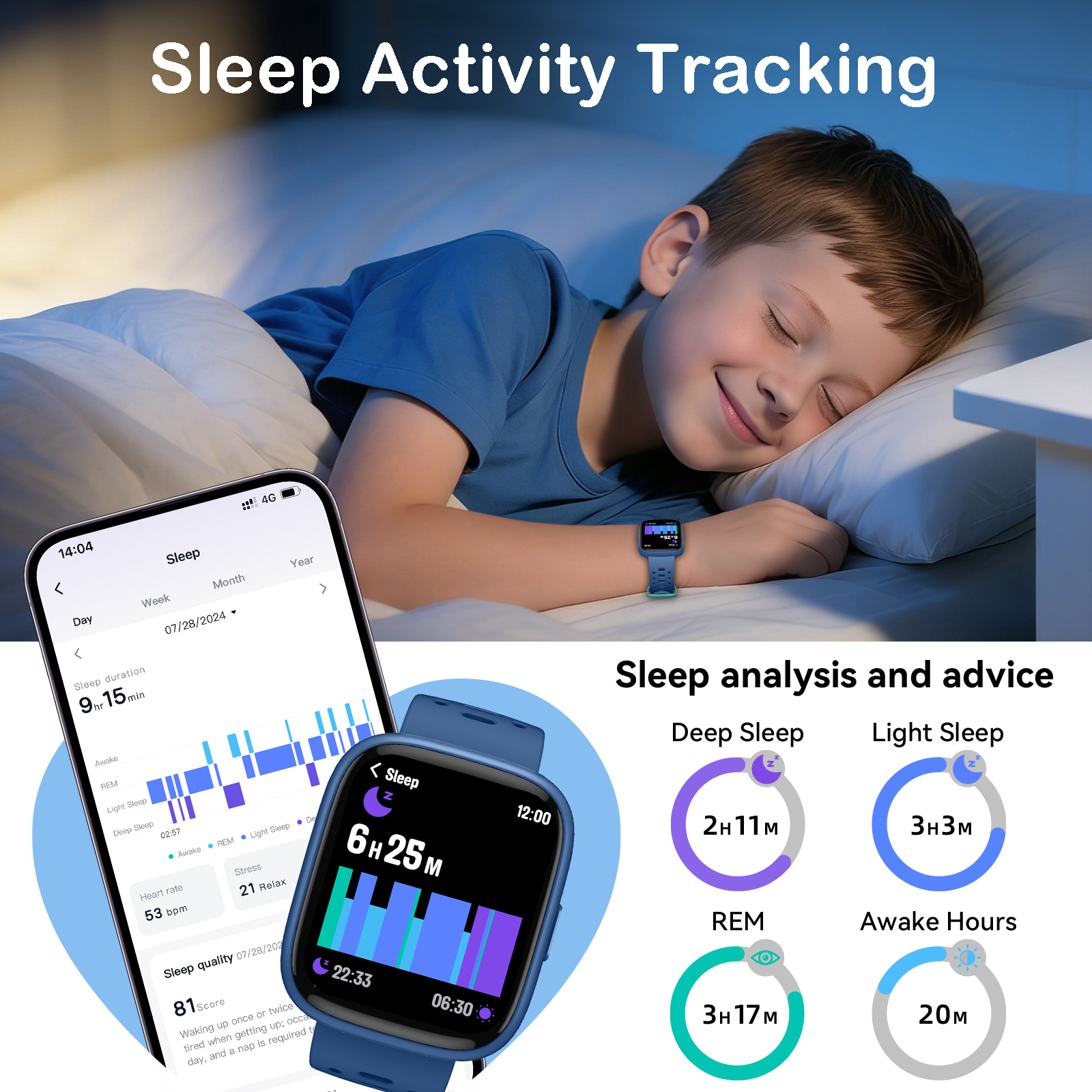 Cillso 1.83" HD Kids Smart Watch with Find My Feature photo 7