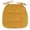 Gold, variant on D-Shaped Chair Cushions, 1.2" Thick Dining Pads with Ties and Removable, Machine-Washable Cover 16x16 inch Memory Foam Cushions Design Non- Kitchen Seat Cushion Machine Washable