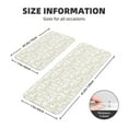 thumbnail image 2 of Yiaed White Rabbit Kitchen Rugs Sets of 2 Kitchen Mats Cushioned Anti Fatigue Kitchen Rug Tapetes Para Cocina for Sink,Laundry Room, 2 of 6