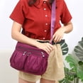 thumbnail image 4 of Bolso bandolera para mujer, de nailon, impermeable, ligero, de lona de gran capacidad, 4 of 5