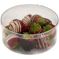thumbnail image 2 of Pioneer Plastics 185C Clear Round Plastic Container, 7.375" W x 3" H, Pack of 4, 2 of 3