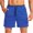Blue, variant on ZZwxWA Men's Shorts Summer Sports Plus Size Workwear Shorts Male Holiday Beach Elastic Trousers Cozy Style Drawstring Clothing Breathable Quick-Dry Short Pants Casual Printed Pants Trousers