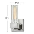 thumbnail image 4 of 1 Light Bathroom Vanity in Mid-Century Modern Style 5 inches Wide By 10 inches High-Heritage Brass Finish Bailey Street Home 81-Bel-3088123, 4 of 5
