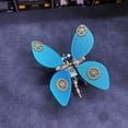 thumbnail image 2 of 3D Metal Puzzle Insect Model Kit, 97PCS 3D Cyberpunk DIY Mechanical Scaled Wing Floating Butterfly Building Kit, Unique Desk Creative Art Decorations Gift for Adults, 2 of 5