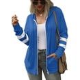 thumbnail image 3 of Womens Active Long Sleeve Zip Up Hoodies with Pocket Hooded Sweatshirts S-2XL, 3 of 7