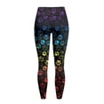 thumbnail image 6 of Renewold Rainbow Paw Print Pocket Yoga Leggings for Women Yoga Pants Tights Ultra Soft Slim Basic Pants Casual Active Yoga Leggings for Workout Sports Disco Party, XL, 6 of 8
