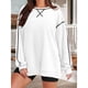 thumbnail image 4 of Sudaderas de Mujer de Larga, Cuello Redondo, Estilo Pullover, Ideales para Otoño e Invierno. con Cremallera Lateral, Perfectas para Salir. XXL, 4 of 10