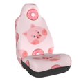 thumbnail image 1 of Wukai Pigs Head And Donuts Full Set Car Seat Covers with Soft Padding Universal Auto Front Seats Protector and Cushion Mat, 1 of 5
