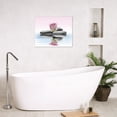 thumbnail image 5 of Zen Garden Canvas Wall Art Pink Rose Gray Spa Stones on the Water Relaxation Theraphy Wall Art Modern Spiritual Yoga Spa Wall Art for Bedroom Bathroom Home Decor Framed Ready to Hang,16 X 12 Inches, 5 of 5