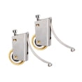 thumbnail image 2 of Siruishop 2 Pcs Roue Convexe Simple de Remplacement Robuste pour Porte Coulissante, 2 of 8