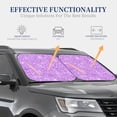 thumbnail image 4 of Vsdgher Lilac Glittering Print Car Windshield Sun Shade, Reflective Sunshade Window Sunshade Sun Visor Protector Fit for Cars,Trucks,SUVs-Large, 4 of 6