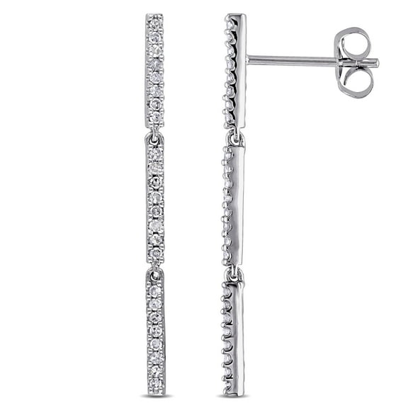 Everly Women's Diamond 10k White Gold Earrings