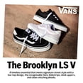 thumbnail image 2 of Zapatillas Vans Youth Brooklyn LS para niños en blanco y negro 12.5, 2 of 3