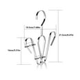 thumbnail image 2 of Colgador de zapatos de acero inoxidable, estante for secar zapatos, estante con doble gancho, organizador de armario que ahorra espacio, 2 of 6