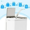 thumbnail image 5 of SOLAURA 26LBS Portable Washing Machine, Twin Tub Compact Washer, 15LBS Washer and 11LBS Spinner Combo, Semi-Automatic Laundry Washer for Dorms, Apartments, and RVs,  Grey, 5 of 9