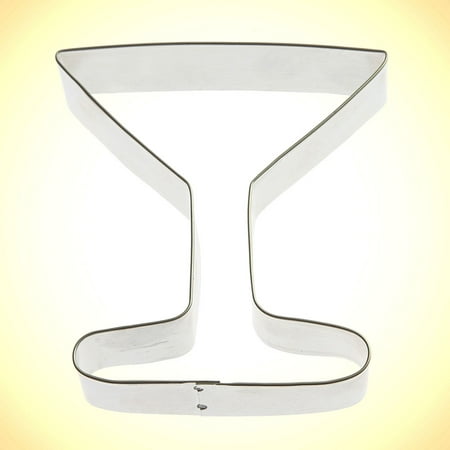Martini Glass Cookie Cutter 4.25 in - Foose Cookie Cutters - US Tin Plate