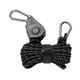 thumbnail image 5 of Colgador de cuerda de polea de trinquete con mosquetón, tensor de polea seguro, líneas tensoras para exteriores, cuerdas de tienda, cuerda de viento p Negro, 5 of 8