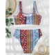 thumbnail image 3 of Traje de baño dividido, bikini de mujer estilo étnico, piezas de bikini, bikini de mujer multifuncional, 3 of 5