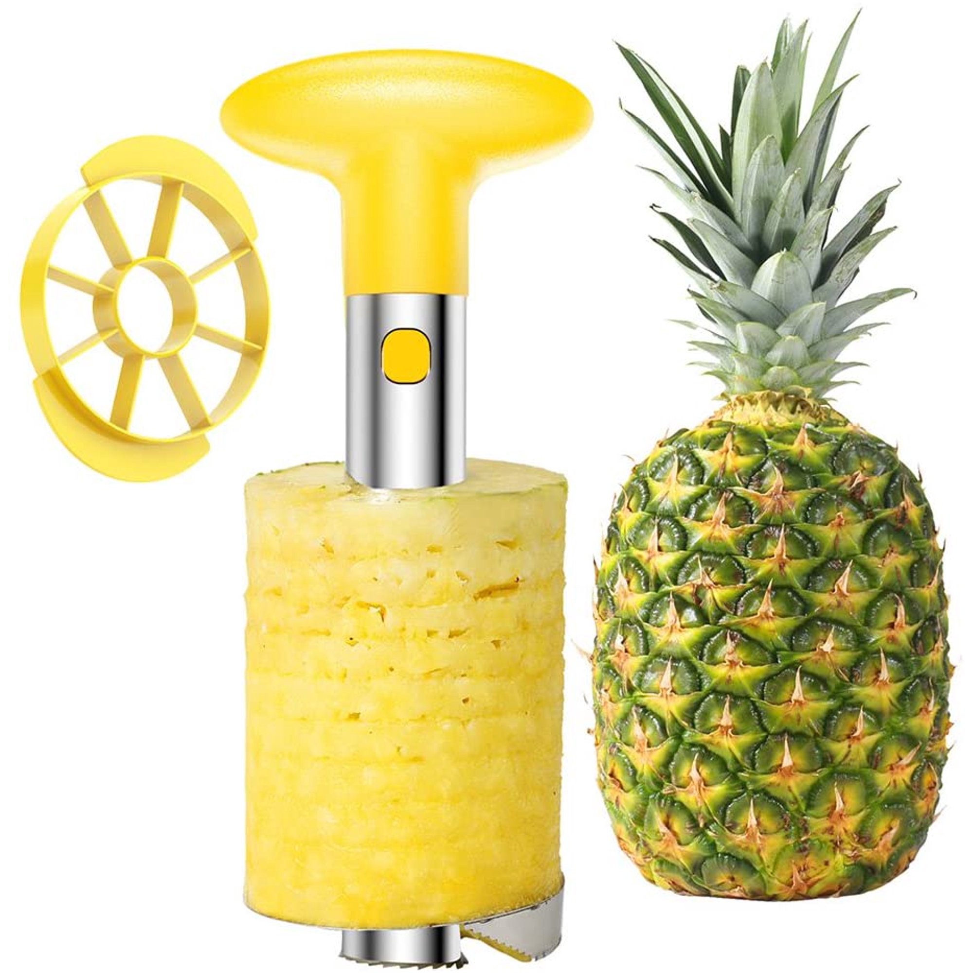 Coupe-fruits Avec Noyau Amovible - 8 Lames Inox - Pour Pommes, Poires, Ananas - Coupe Précise Et Sécurité