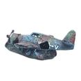 thumbnail image 2 of Avión naufragio decoración del acuario, escondite cueva hogar, escondite de peces de acuario, casa de adornos de peces para crustáceos pequeños peces, 2 of 10