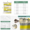 thumbnail image 6 of Yellow Gray Stripes Balloon Curtains for Windows, Bedroom Curtains 54 Inch Length, Watercolor Modern Abstract Minimalist Tie Up Curtains Panels Thermal Insulated Bathroom Curtains Window 42"x54", 6 of 8
