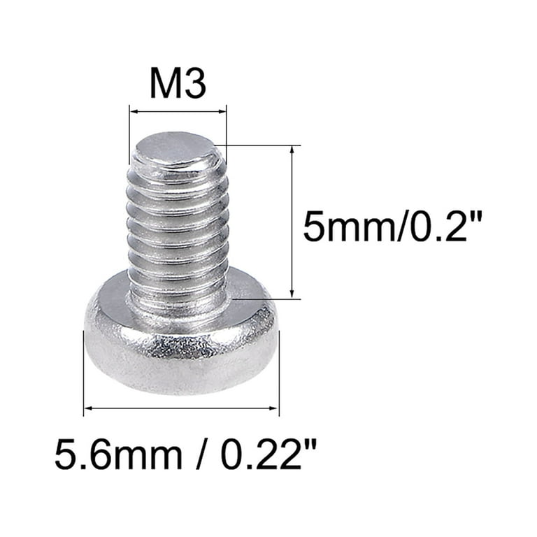 WA-SCRW Pan Head Screw w. cross slot M3