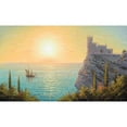 thumbnail image 3 of Goryachev, Alexander 24x16 Black Modern Framed Museum Art Print Titled - Swallows Nest.Silence, 3 of 5