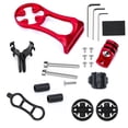 thumbnail image 1 of Red Bicycle Computer Mount with Extendable Design, Cat's Eye Light Holder - Universal Fit for Road & Mountain Bikes, Durable Material, Easy Installation, Stylish Bike Accessory, 1 of 6