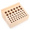 thumbnail image 4 of Leather Craft Tool Wood Rack, Reasonable Hole Position Design Very Useful Tool Holder Leather Craft Tool Holder  For Life For Home For Work For Studio, 4 of 8