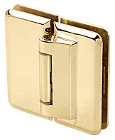 CRL Petite 181 Series Brushed Nickel 180/° Glass-to-Glass Hinge Swings Out Only