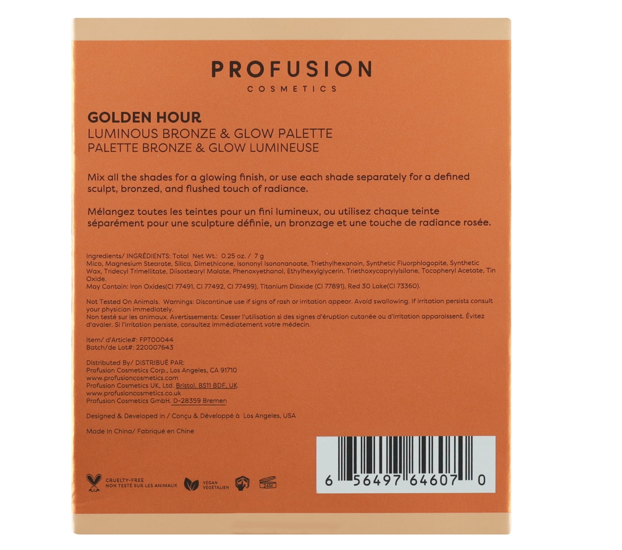 Profusion Cosmetics Golden Hour Luminous Bronze & Glow Palette