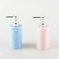 thumbnail image 5 of Botellas de cerámica con relieve de alto valor de 350 ml, botellas dispensadoras de lujo livianas, botellas de prensa for champú y gel de baño for el hogar, 5 of 5