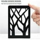 thumbnail image 2 of Sujetalibros modernos con diseño de árbol, antideslizantes, de metal resistente, para libros y CD, 18 x 12 x 8 cm, color negro (2 pares/4 unidades), 2 of 5