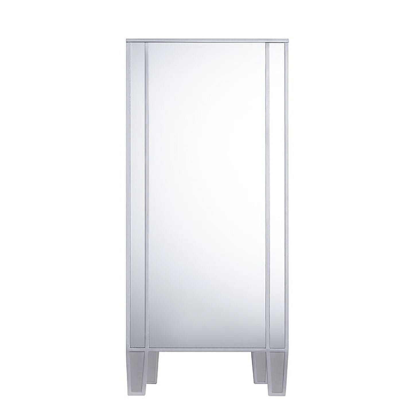 SEI Furniture Mirage 3-Drawer Mirrored Cabinet 50.25 x 35.25
