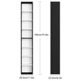 thumbnail image 2 of Homfa 8-Tier Wood Bookcase, 71'' Tall Storage Cube Organizer with Adjustable Shelves, Black White, 2 of 7
