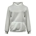 thumbnail image 2 of White Sweatshirt for Women Hoodie Hollow Mesh Back Women'S Sweatshirt Casual Long Sleeve Headband Pocket Womens Fall Tops, 2 of 6