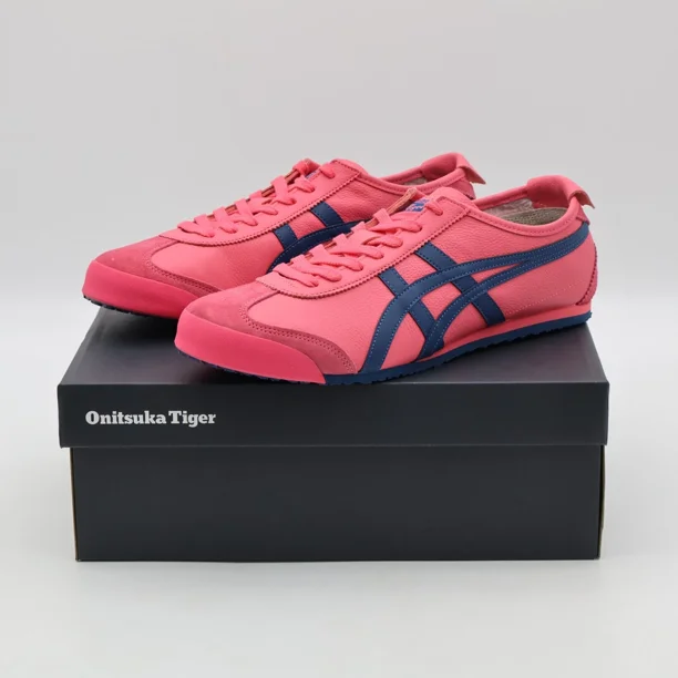 1183B771-700 Onitsuka Tiger Mexico 66 Pink Cameo Mako Blue (Men's)