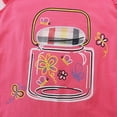 thumbnail image 4 of TOWED22 Baby Girl Summer Outfits 2 Piece Graphic Ruffle Sleeve Sleeveless Top and Shorts Set Casual Clothes Soft Toddler Clothing(Pink,1-2 Y), 4 of 6