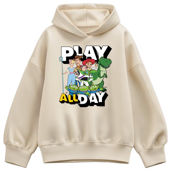 Toy Story - Play All Day - Women's Oversized Fleece Hoodie Sweatshirt