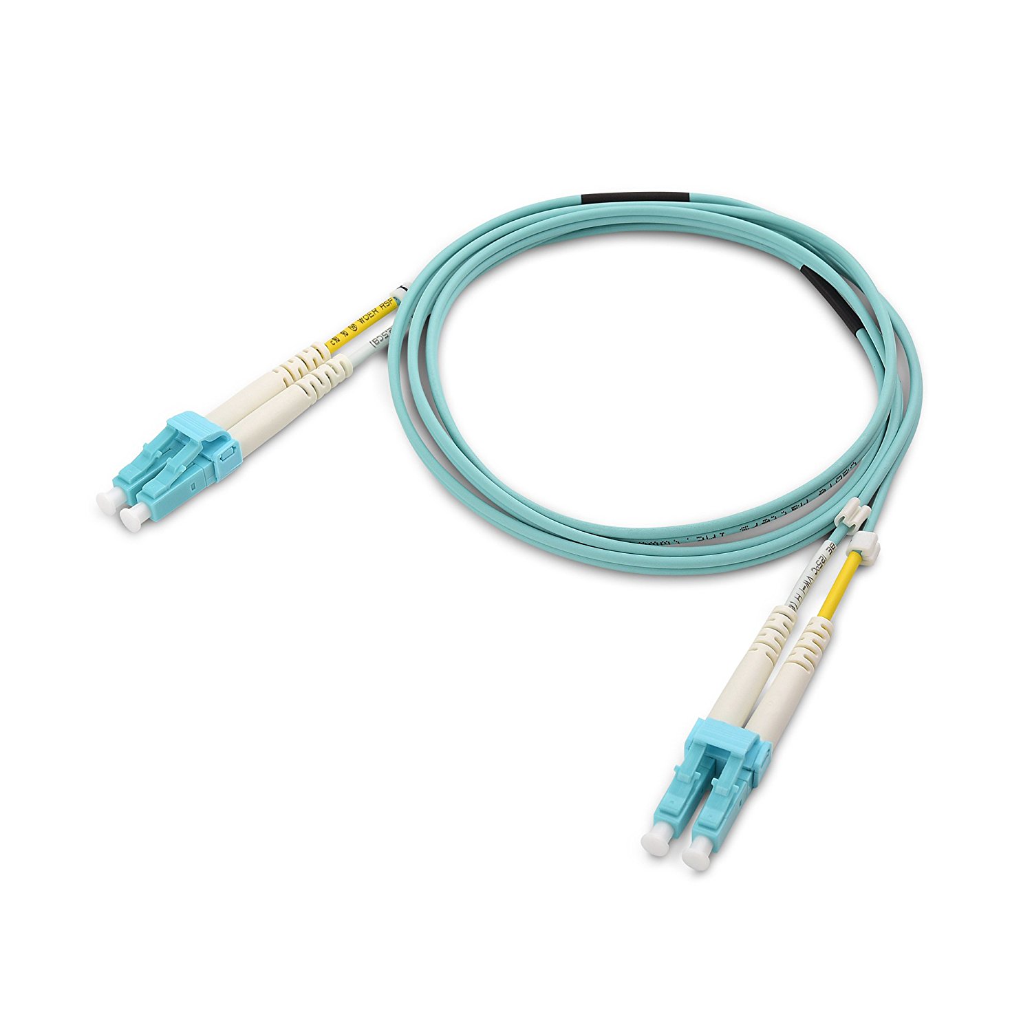 Cable Matters 10Gb 40Gb OFNP Plenum Rated Multimode Duplex 50//125 OM3 Fiber Cable Fiber Optic Cable, LC to LC Fiber Patch Cable 7m