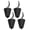 Black[cite: 1], variant on Suodoka 4pcs Scupper Plug Kit Flexible Silicone Drain Holes Stopper Bung Universal for Kayaks Canoes Black[cite: 1]
