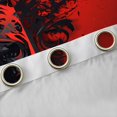 thumbnail image 4 of Feelyou Retro Gothic Graphic Curtains Pack of 2 (42x84 Each), Vintage Goth Graffiti Curtains Blackout, Black Red Bedroom Curtains, Living Room Curtains Decor, 4 of 6