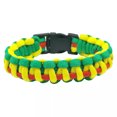thumbnail image 3 of HOOUN Green Outdoor Camping Paracord Bracelet Wristband Emergency Survival Unisex, 3 of 7